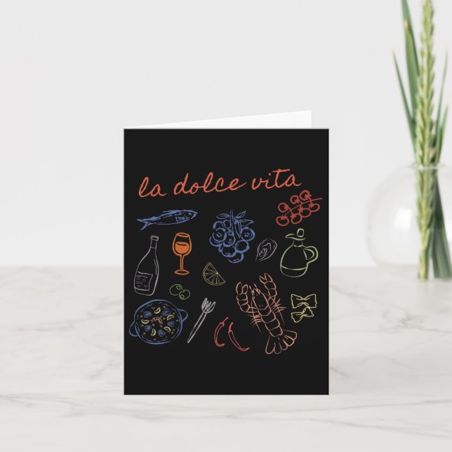 La Dolce Vita Cute Italy Ciao Bella Girl Summer Oc Card (Front)