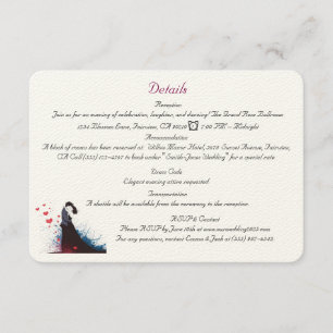 La Dolce Vita French Inspiration Classic 1940s Enclosure Card