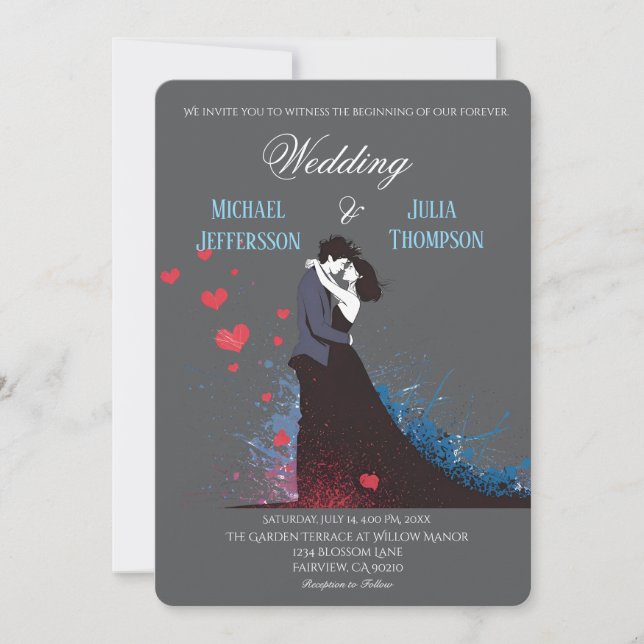 La Dolce Vita French Inspiration Classic 1940s  Invitation (Front)