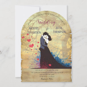La Dolce Vita French Inspiration Classic 1940s Invitation
