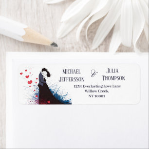 La Dolce Vita French Inspiration Classic 1940s Return Address Label