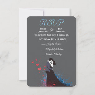 La Dolce Vita French Inspiration Classic 1940s  RSVP Card