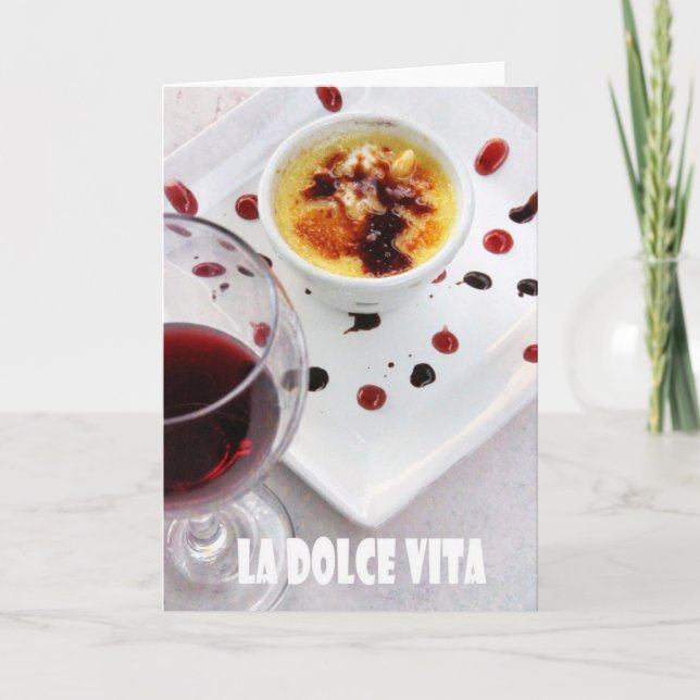 la dolce vita greeting card (Front)