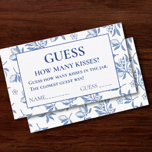 La Dolce Vita Guess How Many Kisses Game Card