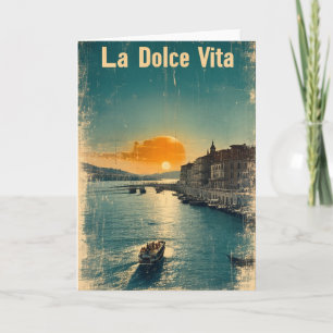 . La Dolce Vita - Inspired by 1960s Posters Card