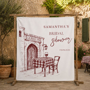 La dolce vita Italian bridal shower backdrop Tapestry