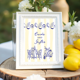 "La Dolce Vita" Italian Bridal Shower Cards & Gift Poster