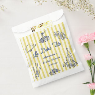 La Dolce Vita Italian Bridal Shower Party  Favour Bag