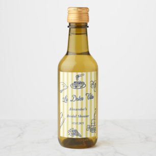 La Dolce Vita Italian Bridal Shower Party  Wine Label