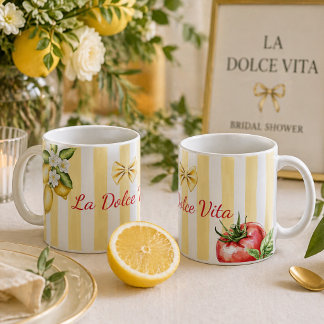 La Dolce Vita Italian Citrus & Tomato Gift Coffee Mug