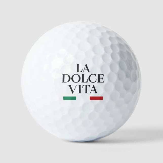 La Dolce Vita Italian Golf Balls (Front)