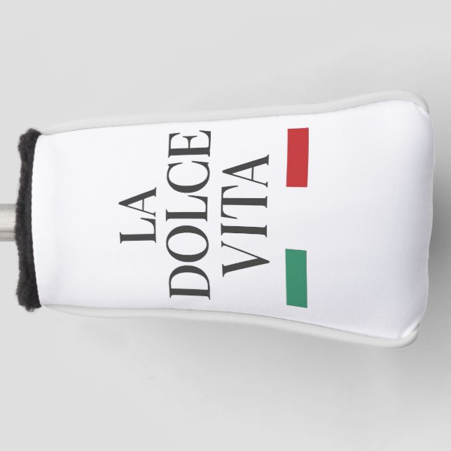 La Dolce Vita Italian Golf Club Headcover (Front)