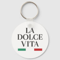 La Dolce Vita Italian Keychain