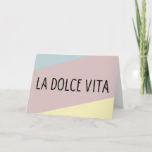 La dolce vita italian language lettering