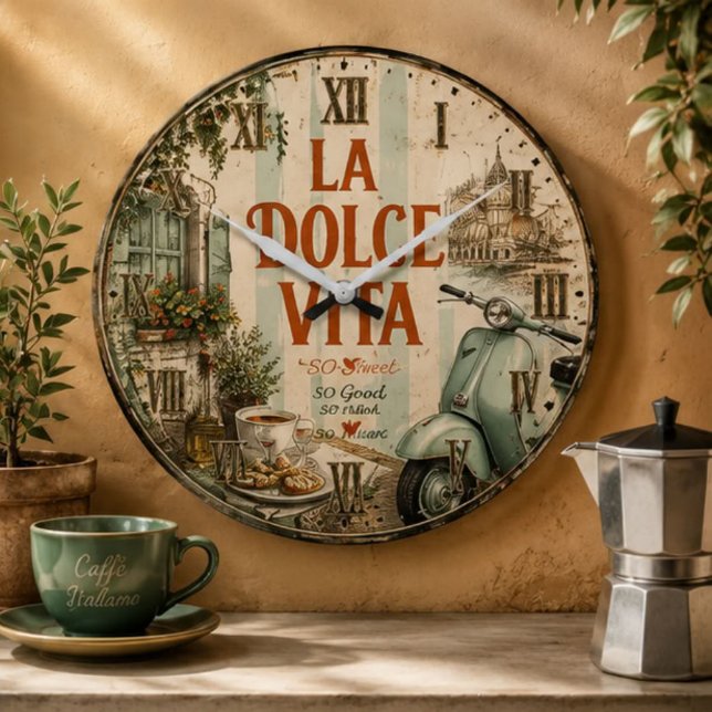 La Dolce Vita Italian Large Clock (Creator Uploaded)