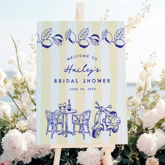 La Dolce Vita Italian Lemon Bridal Shower Sign (Creator Uploaded)