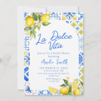 La Dolce Vita Italian Lemon elegent Bridal Shower