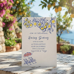 La Dolce Vita Italian Lemon Yellow Invitation