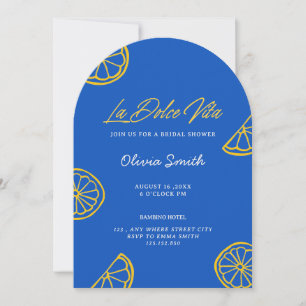 La Dolce Vita Italian Minimalist bridal shower Invitation