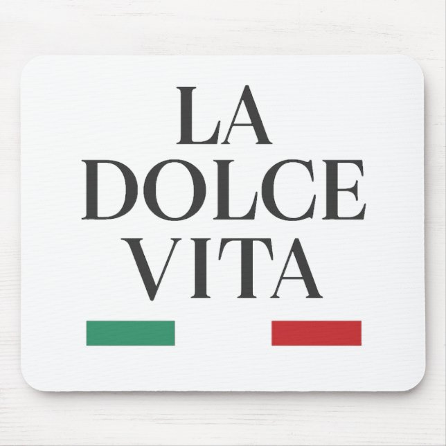 La Dolce Vita Italian Mousepad (Front)
