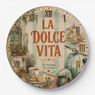La Dolce Vita Italian Paper Plate