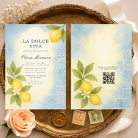 La Dolce Vita Italian QR Code Bridal Shower