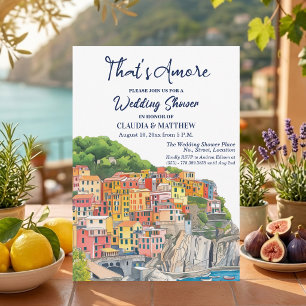 La Dolce Vita Italian Riviera Wedding Shower Invitation