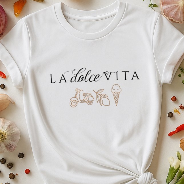 La Dolce Vita Italian Summer Coastal Travel style T-Shirt (Creator Uploaded)