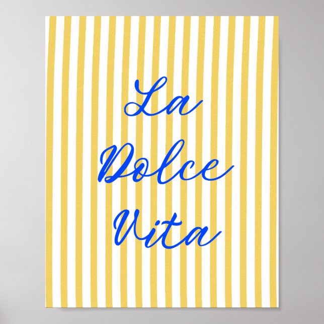 La Dolce Vita Italian Summer Vibes Poster (Front)
