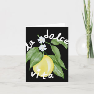 La Dolce Vita La Dolce Bride Italy Lemon Matching  Card