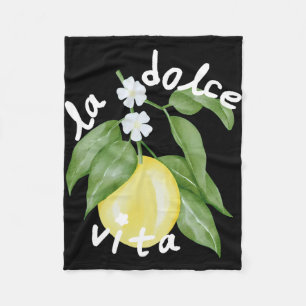 La Dolce Vita La Dolce Bride Italy Lemon Matching Fleece Blanket