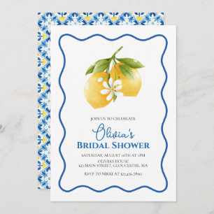 La Dolce Vita Lemon Bridal Shower Invitation