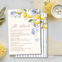 La Dolce Vita Lemon Citrus wedding details