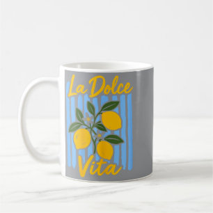 La Dolce Vita Lemon Italian Summer Vacation Coffee Mug