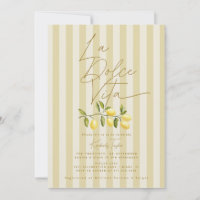 La Dolce Vita Lemons Italian Bridal Shower