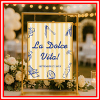 La Dolce Vita Lemons Italian Bridal Shower Welcome