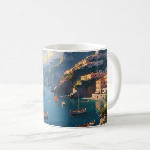 La Dolce Vita Positano Mug   Amalfi Coast Lemon Ar