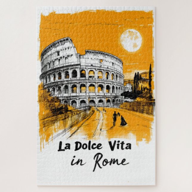 La Dolce Vita - Poster Art Jigsaw Puzzle (Vertical)