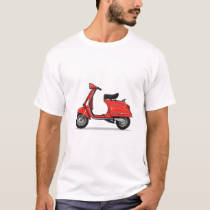 La Dolce Vita: Red Vespa T-Shirt