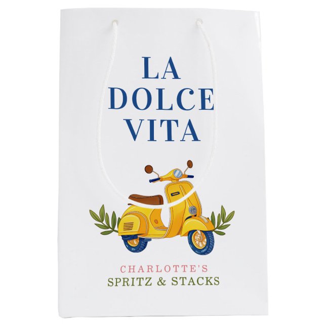 La Dolce Vita Spritz & Stack Mahjong Favour Medium Gift Bag (Front)