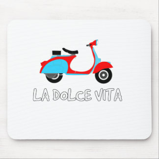 La Dolce Vita  The Sweet Life on a Scooter Mouse Pad
