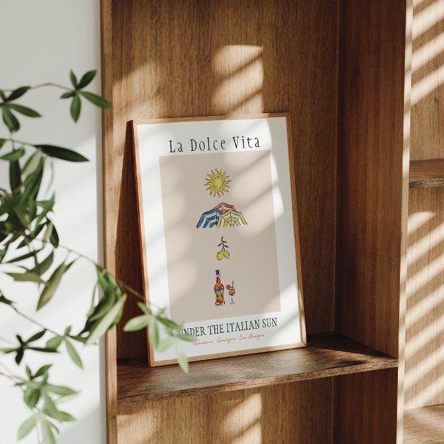 La Dolce Vita Under the Italian Sun Poster (Creator Uploaded)