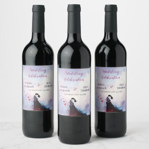 La Dolce Vita Wedding French Inspiration 1940s  Wine Label