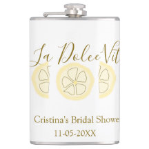 La Dolce Vita yellow lemon bridal shower pastel bo