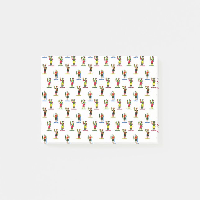 La Donna Di Scopa Pattern Post-it Notes (Front)