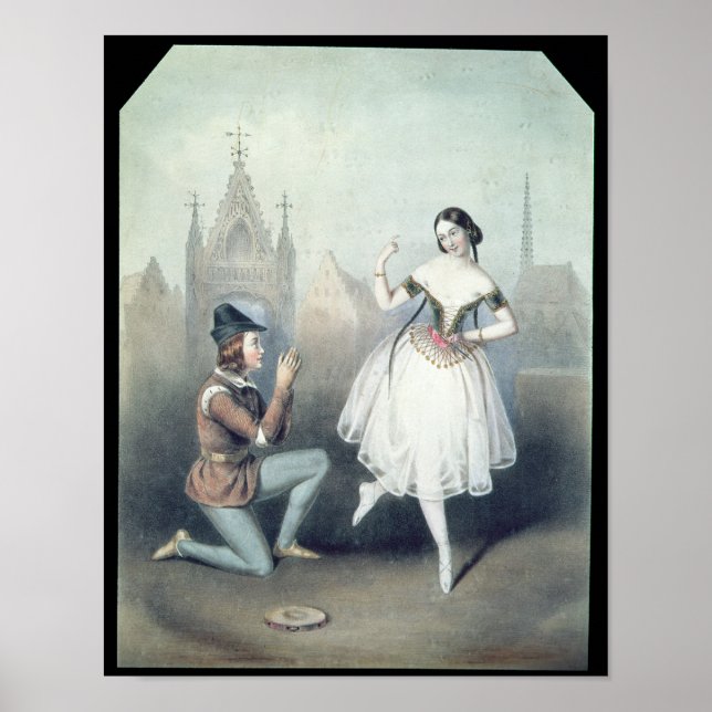 La Esmeralda': Carlotta Grisi  & Jules Perrot Poster (Front)