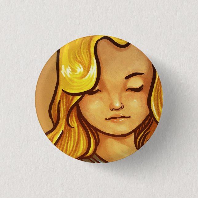 La fabbricante di pennuti 3 cm round badge (Front)