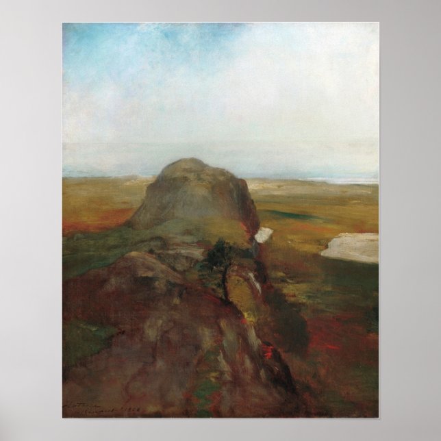 La Farge - Autumn Study View Over Hanging Rock Poster (Front)