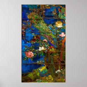 La Farge - Peacocks Poster