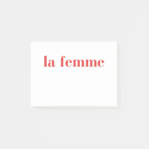 La Femme, La Femme T-shirt, Feminist Post-it Notes
